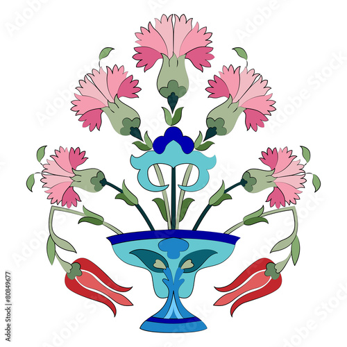 ottoman carnations and tulips
