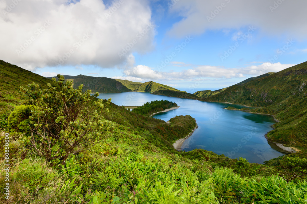 Paisagem da Ilha de Sao Miguel nos Açores