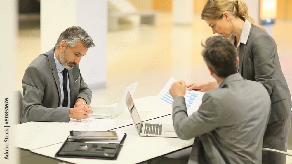 Business team in a financila meeting Business team in a financila meeting