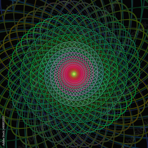 Fractal spiral design background