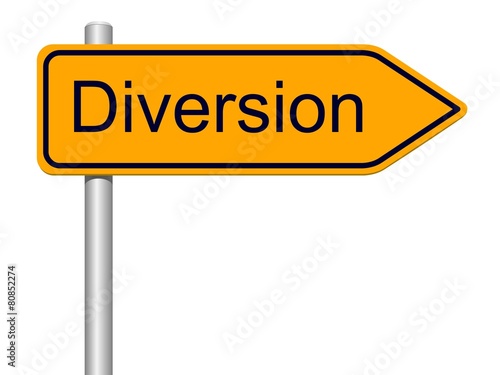 Diversion sign