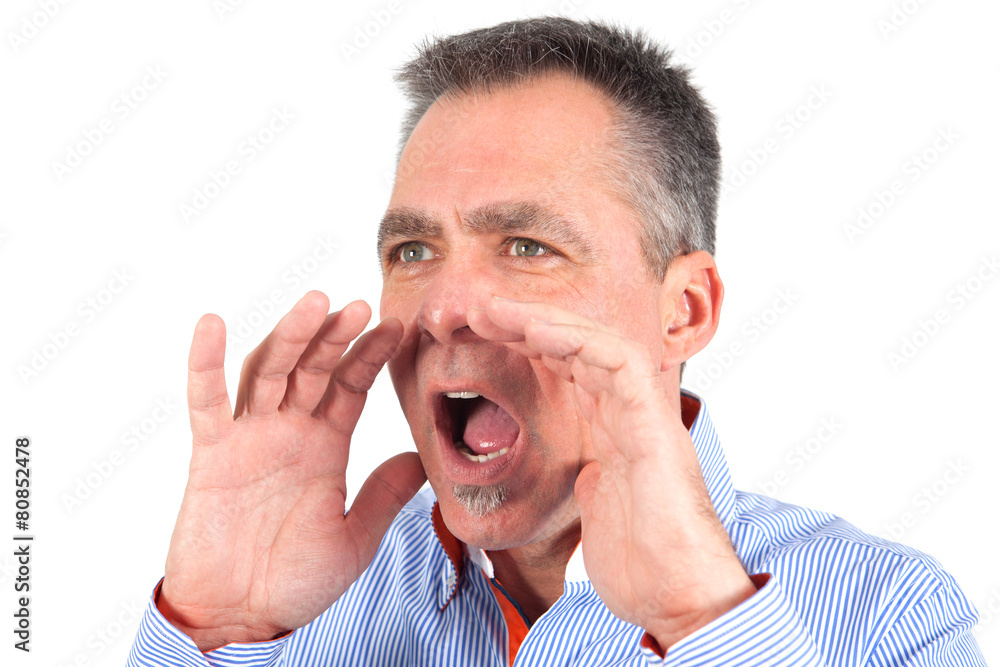 Obraz premium Mann ruft