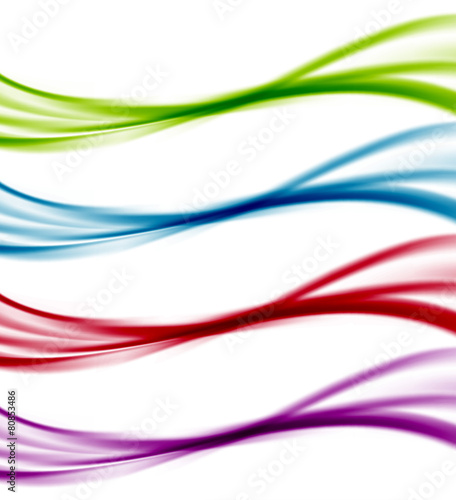 Abstract wave colorful bright web line templates