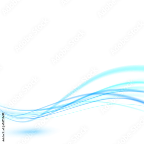 Speed rapid blue abstract smooth wave layout