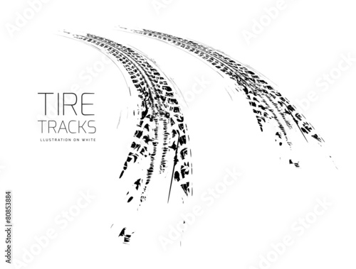 Tire tracks background