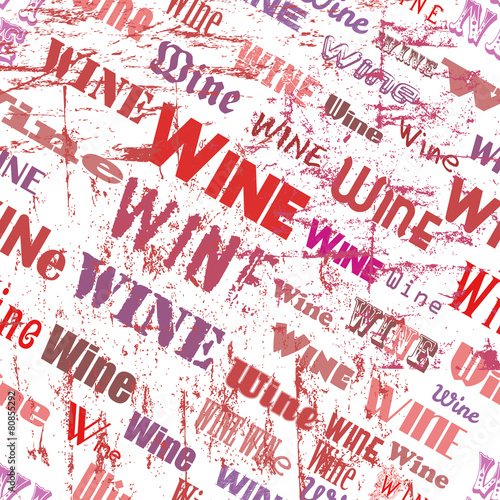 retro wine seamless pattern, tag cloud, vector illustration