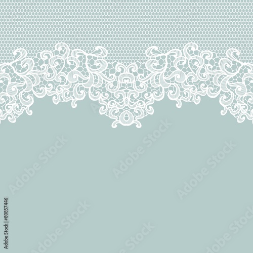 Vintage lace invitation card.