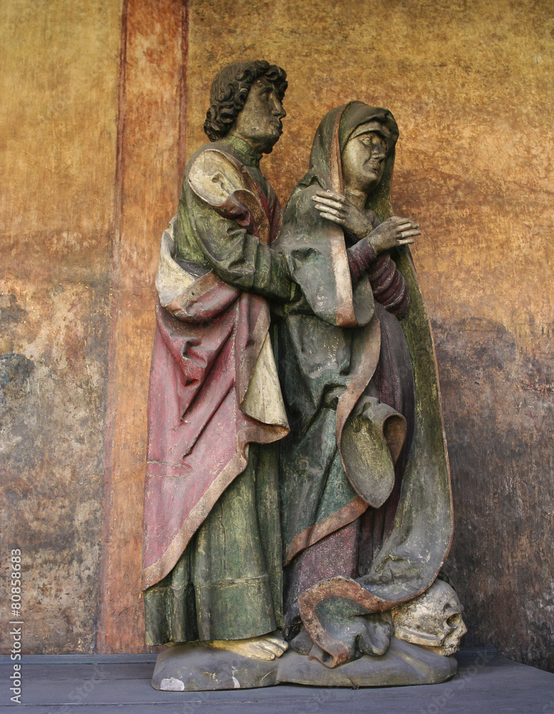 Detail of Corpus Christi Church, Krakow, Poland.