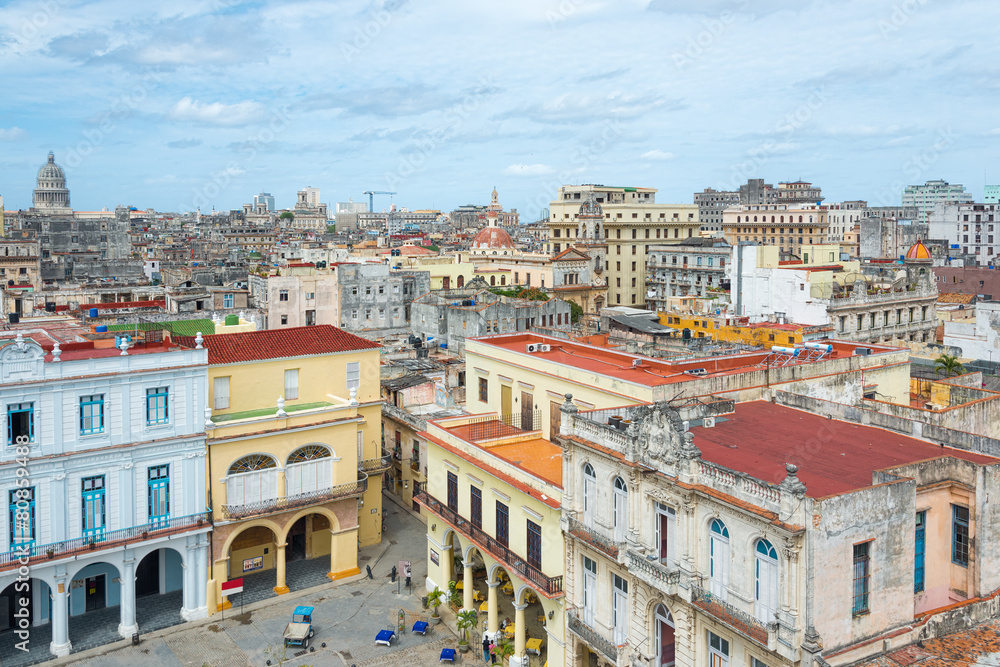 Panoramic view of Old Havana
