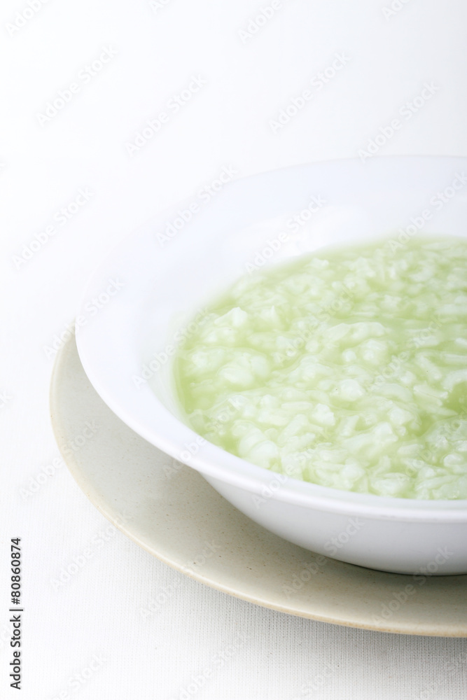 Rice pudding in an individual bowl Rice pudding in an individual bowl