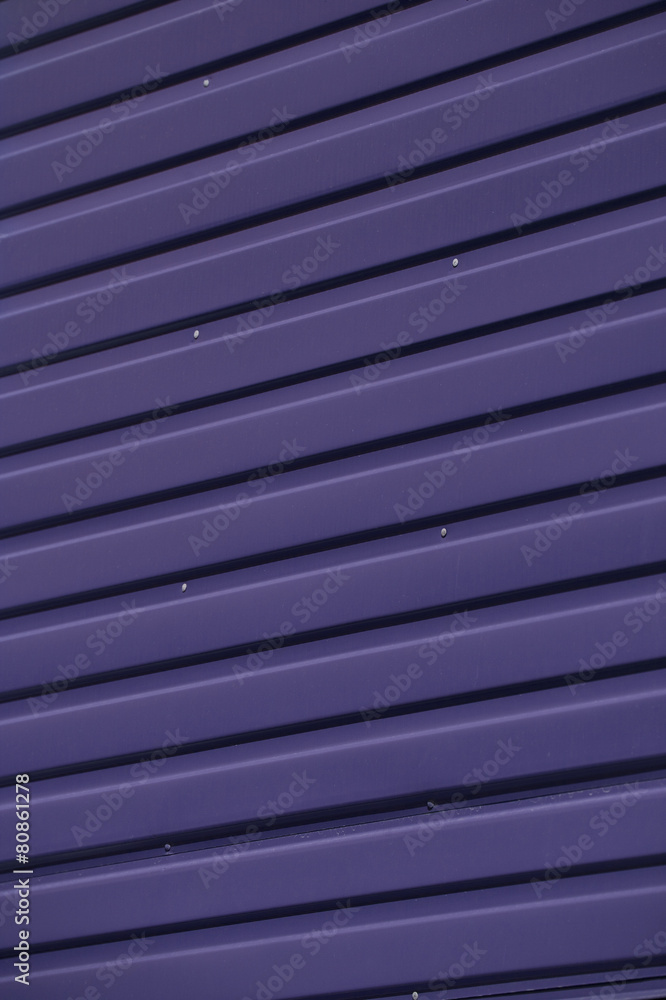 Close up of Purple Corrugated Iron Full Frame