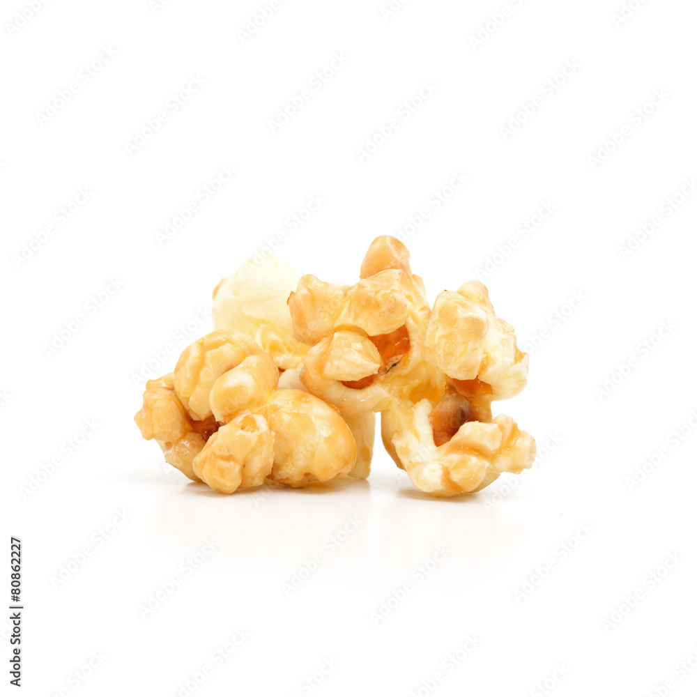 Popcorn isolated on white Popcorn isolated on white