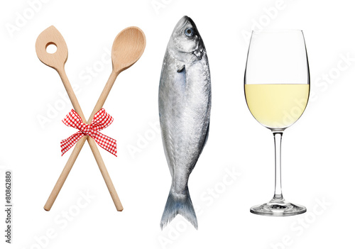 Kochlöfffel, Fisch und Weißwein