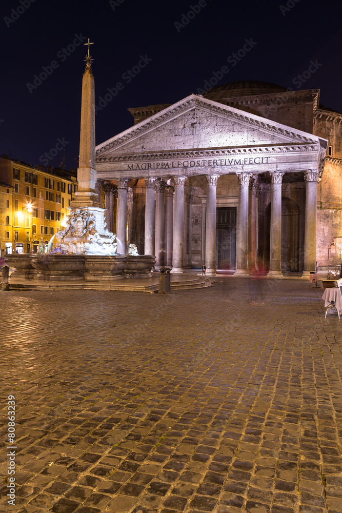 Pantheon Rome at Night