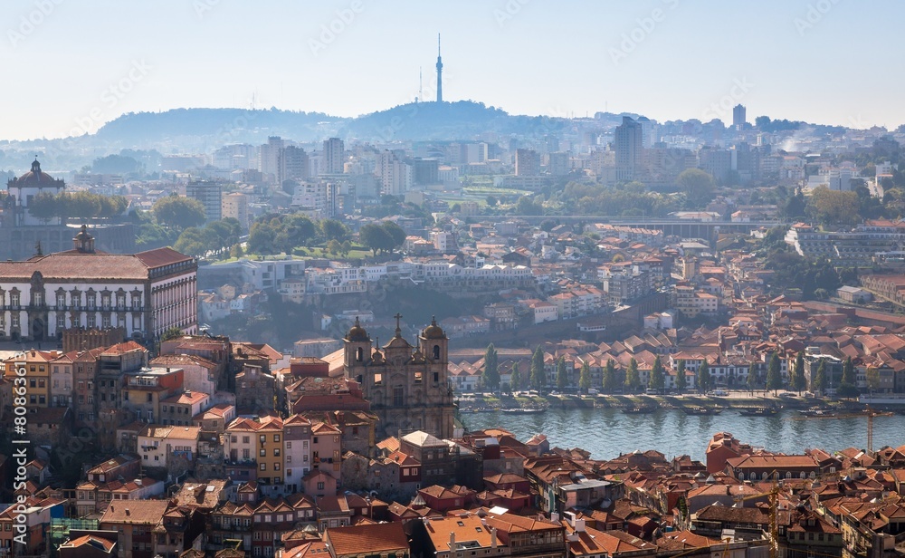 City of Porto from the Clerigos tower church