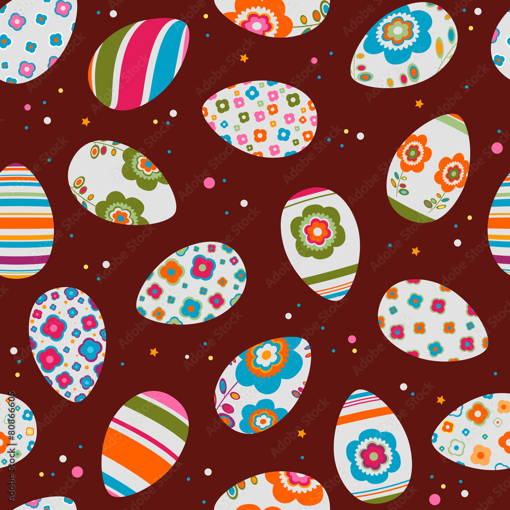 colorful easter eggs seamless pattern colorful easter eggs seamless pattern