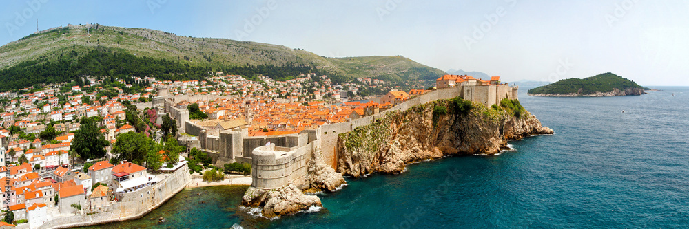 Obraz premium Dubrovnik walls panorama