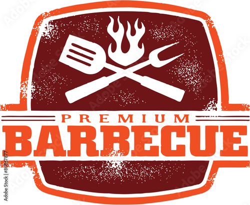 Premium BBQ Menu Stamp