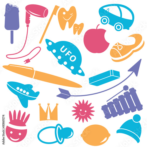 Several objects