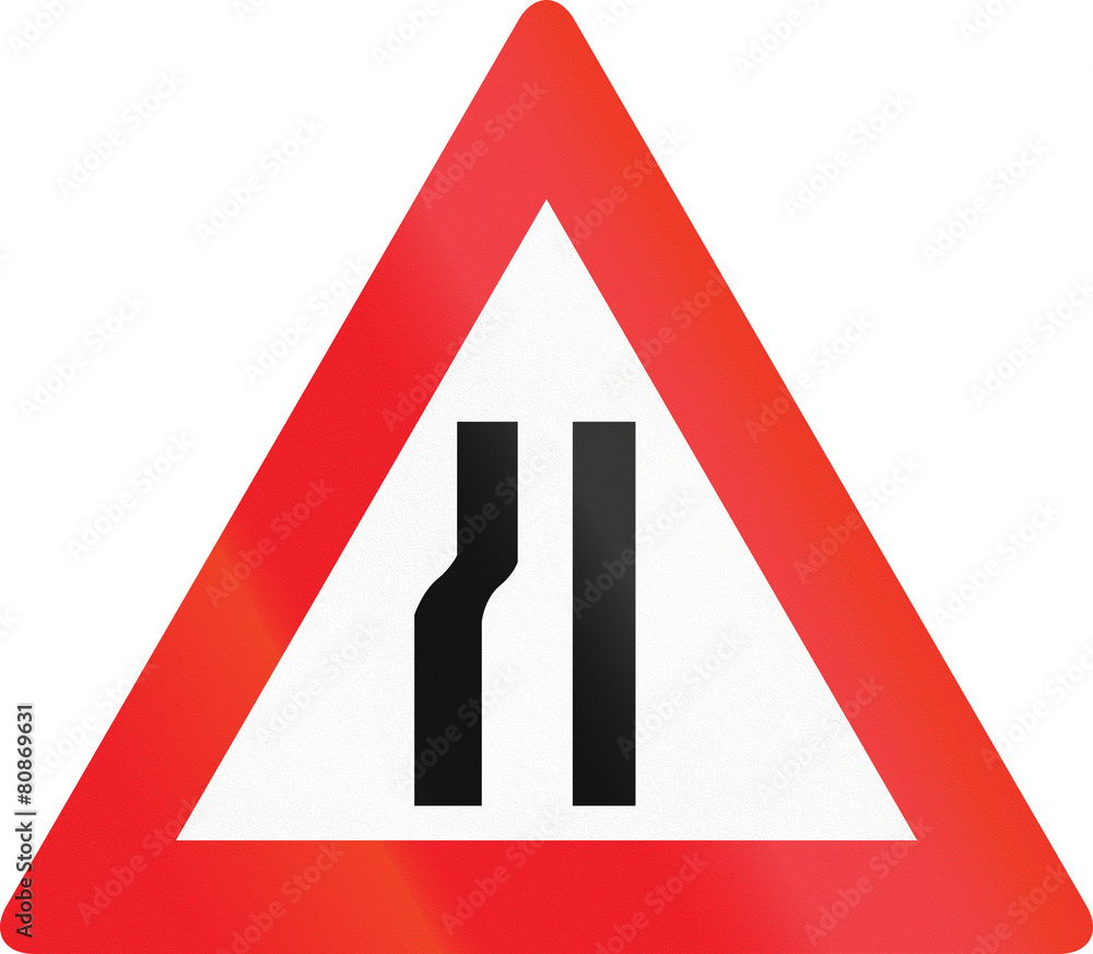 Austrian sign warning about a double curve first to right Austrian sign warning about a double curve first to right