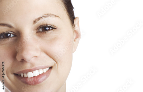 Young women's face