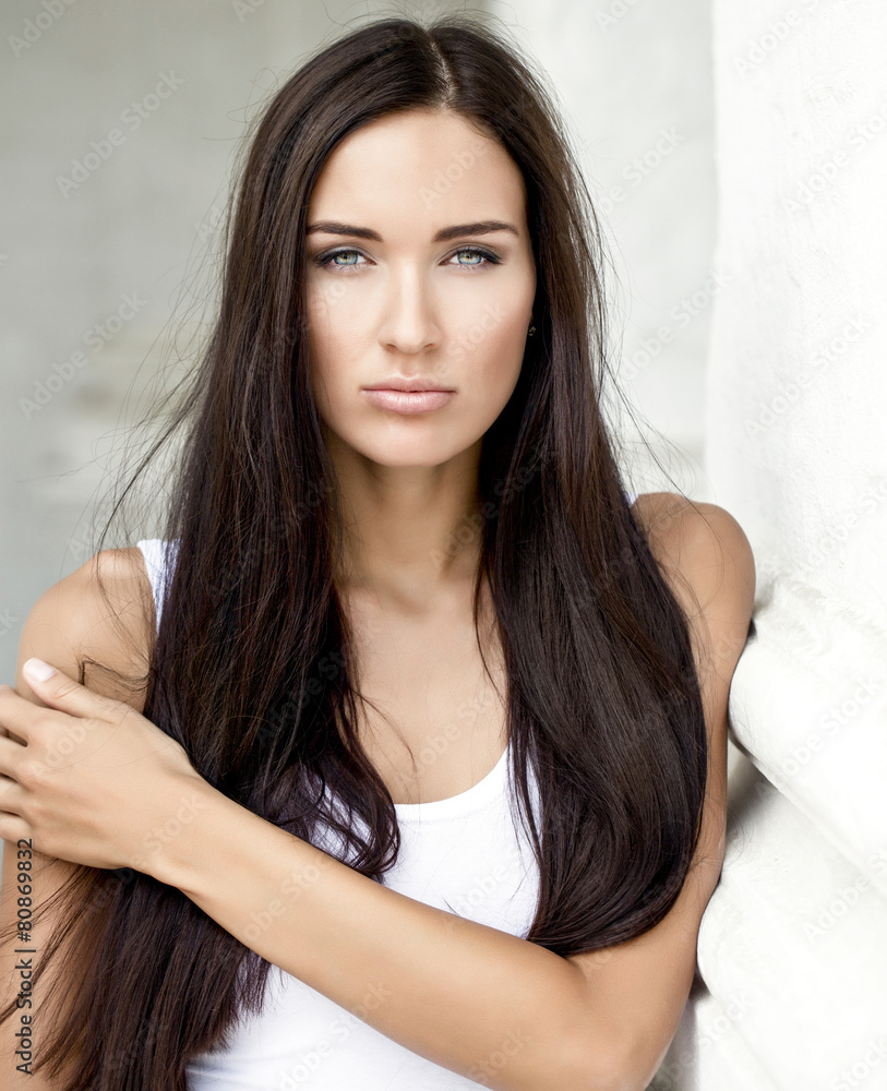 Fototapeta premium Young beautiful woman