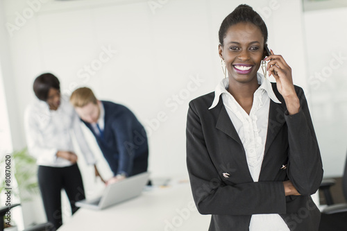 Young woman in the office