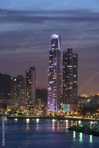 City skyline at Panama City, Panama, Central America