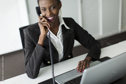 Young woman in the office