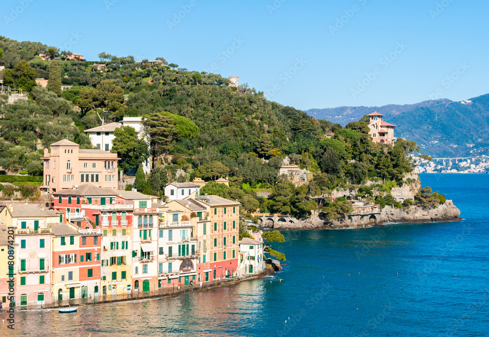 Portofino and the surrounding hills