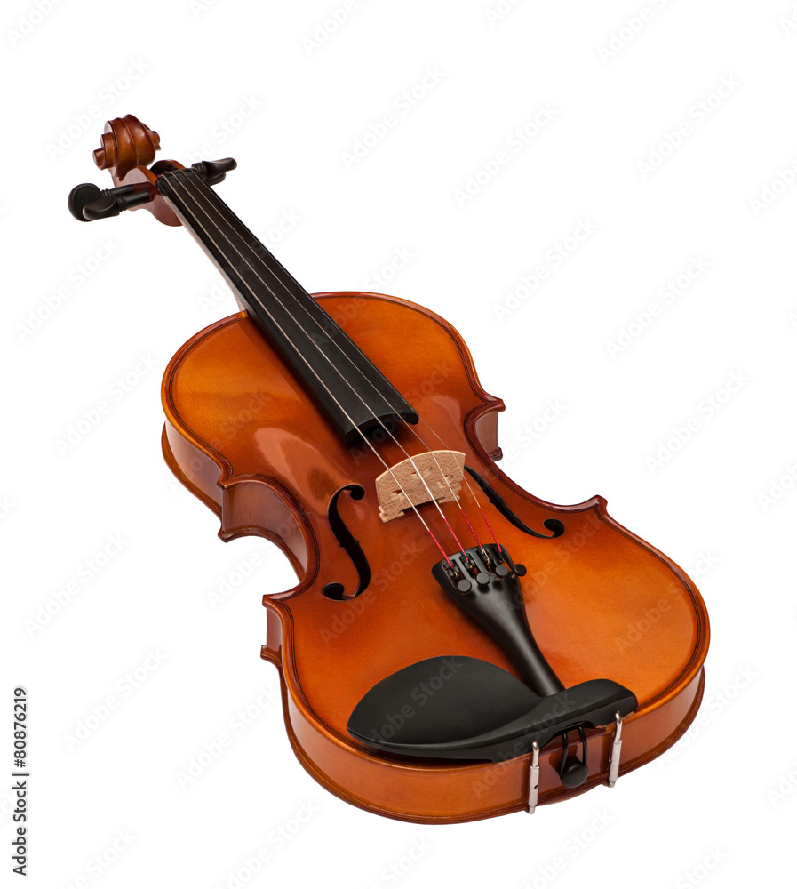 Fototapeta premium violin isolated on white background