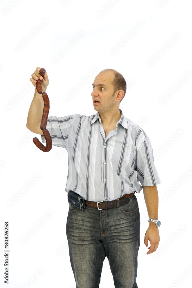 Fototapeta premium facet i żywienie