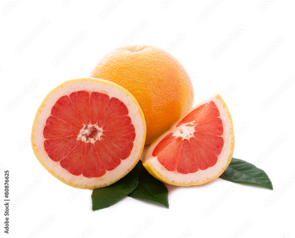 grapefruit isolated on white background grapefruit isolated on white background