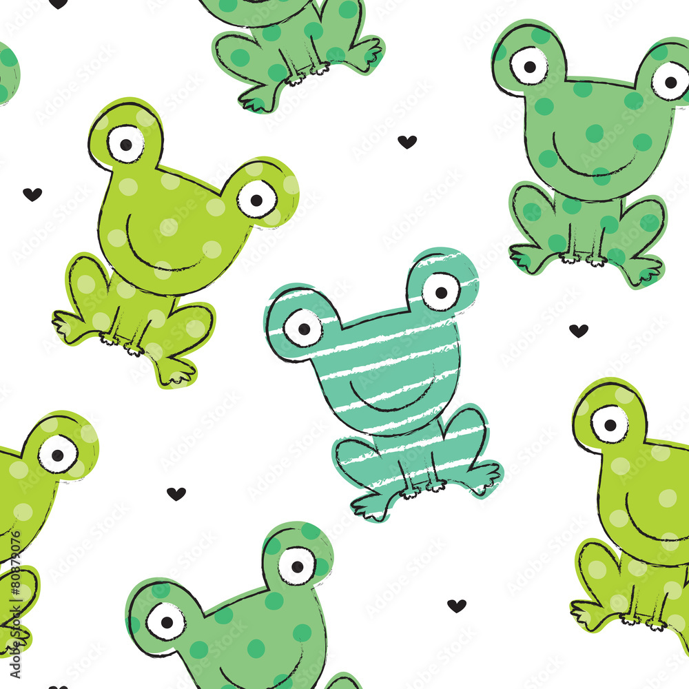 seamless frog pattern vector illustration seamless frog pattern vector illustration