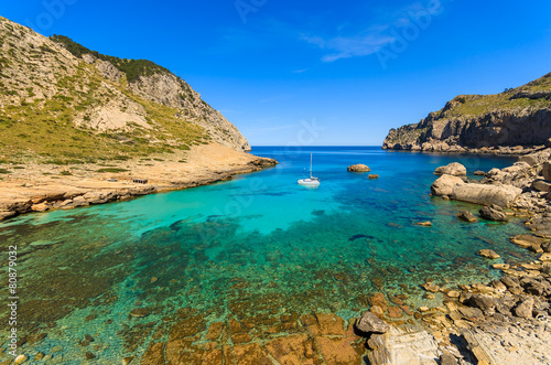 Fototapeta Naklejka Na Ścianę i Meble -  View of beautiful Cala Figuera bay, Majorca island, Spain