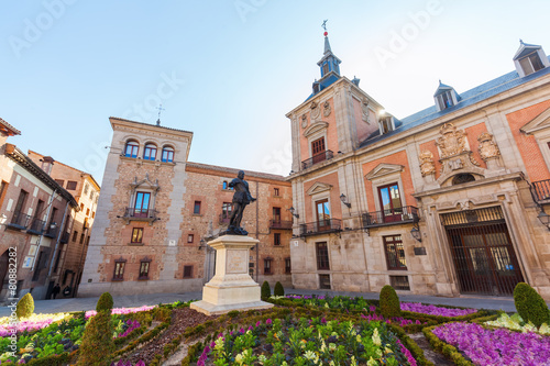 historischer Platz Plaza de la Villa in Madrid, Spanien
