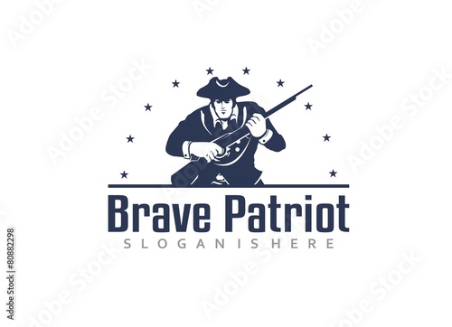 Brave Patriot - Logo Template photo