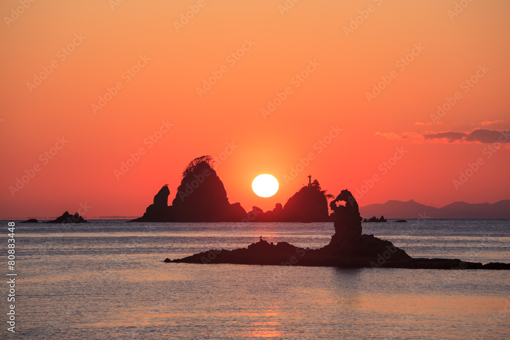 Ootago coast of sunset, Izu, Shizuoka, Japan StockFoto Adobe Stock