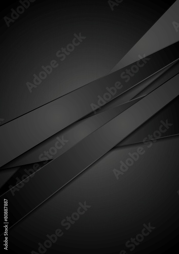 Wallpaper Mural Black stripes tech vector background Torontodigital.ca