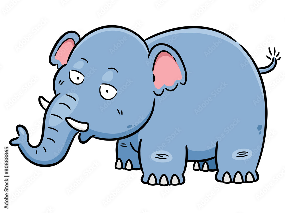 Vector illustration of Cartoon Elephant Vector illustration of Cartoon Elephant