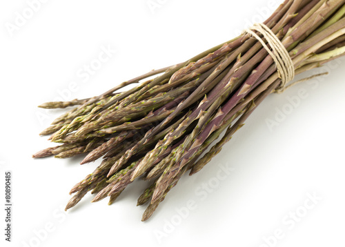 Wild asparagus spears