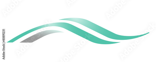A wave logo