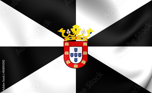 Flag of Ceuta, Spain.