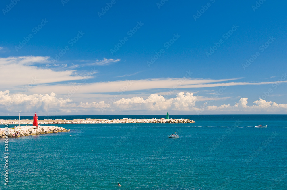 Panoramic view of Trani. Puglia. Italy.