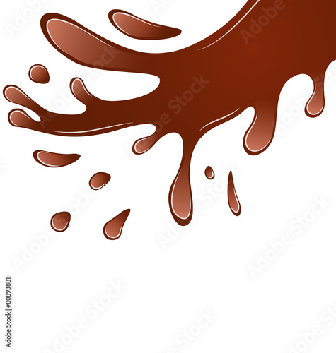 Splash hot chocolate background with space for your text