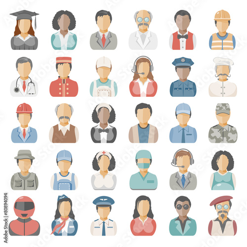 Flat Icons - People