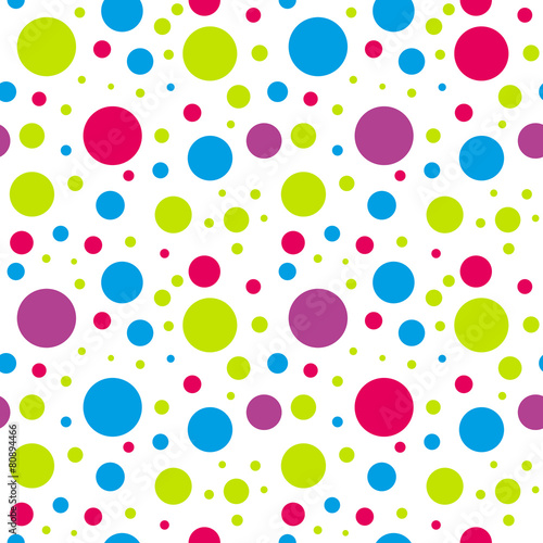 kids seamless colorful circle pattern