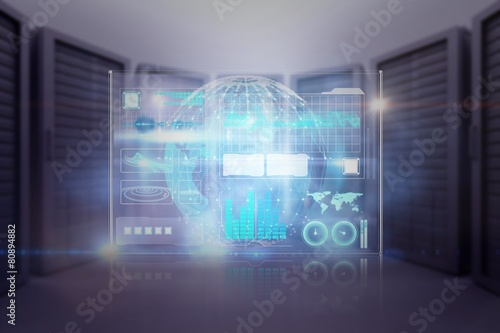 Wallpaper Mural Composite image of server room Torontodigital.ca