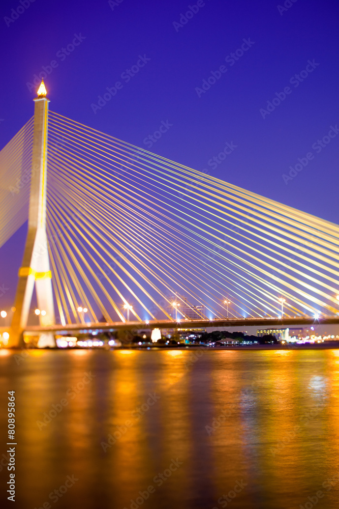 Bridge in Bangkok at Night