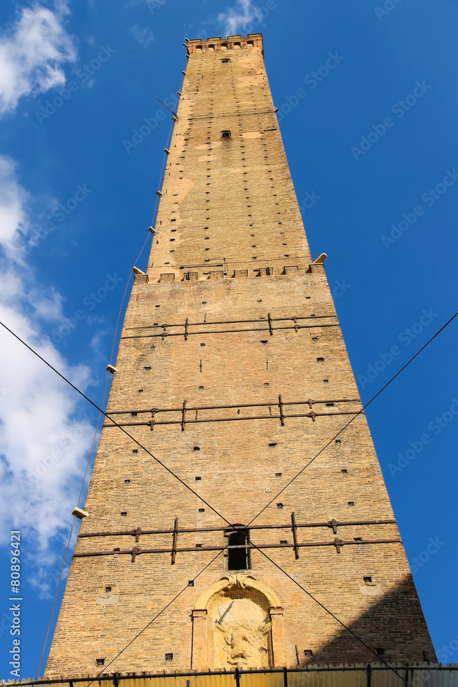 Torre degli Asinelli tower in Bologna. Italy
